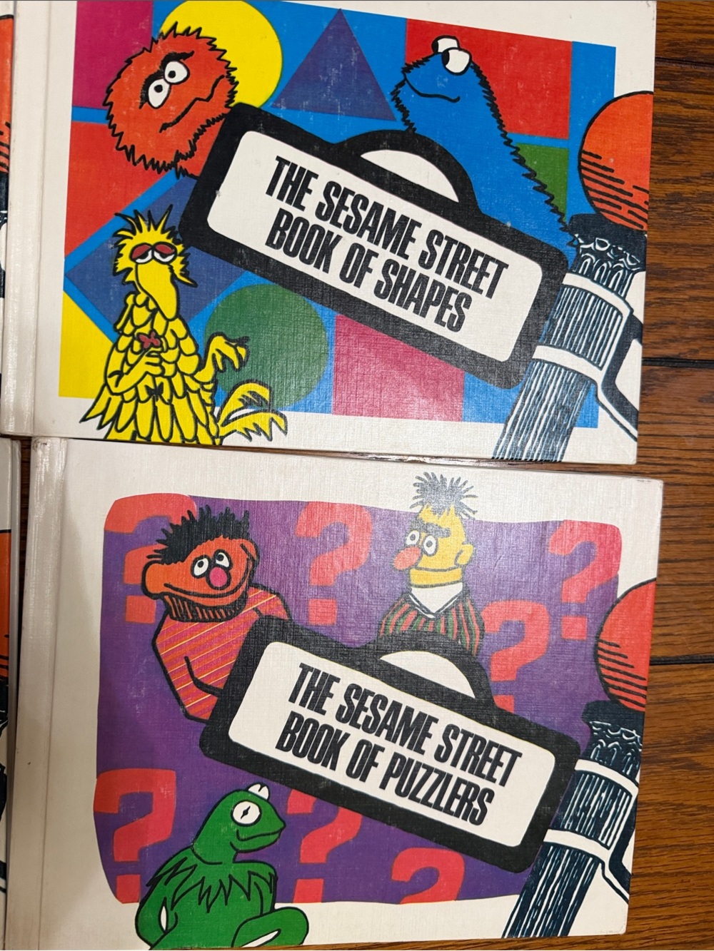 Vintage Sesame Street colorful illustrated board books (set of 5)